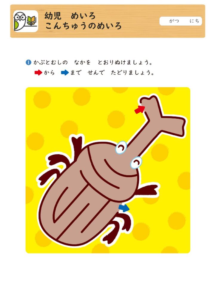 幼児 めいろ
こんちゅうのめいろ