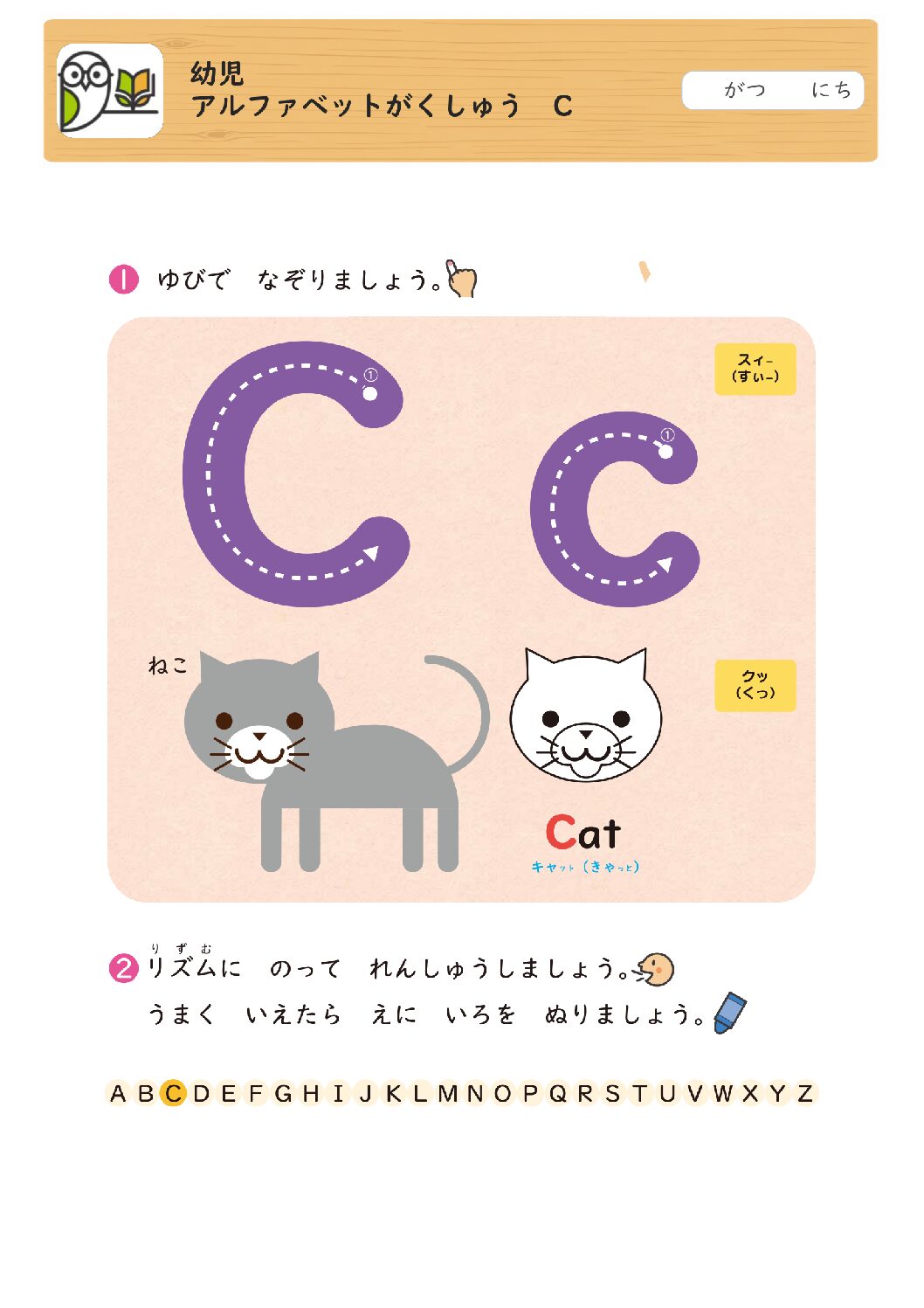 幼児
アルファベットがくしゅう C