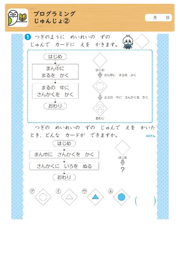 プログラミング
じゅんじょ②