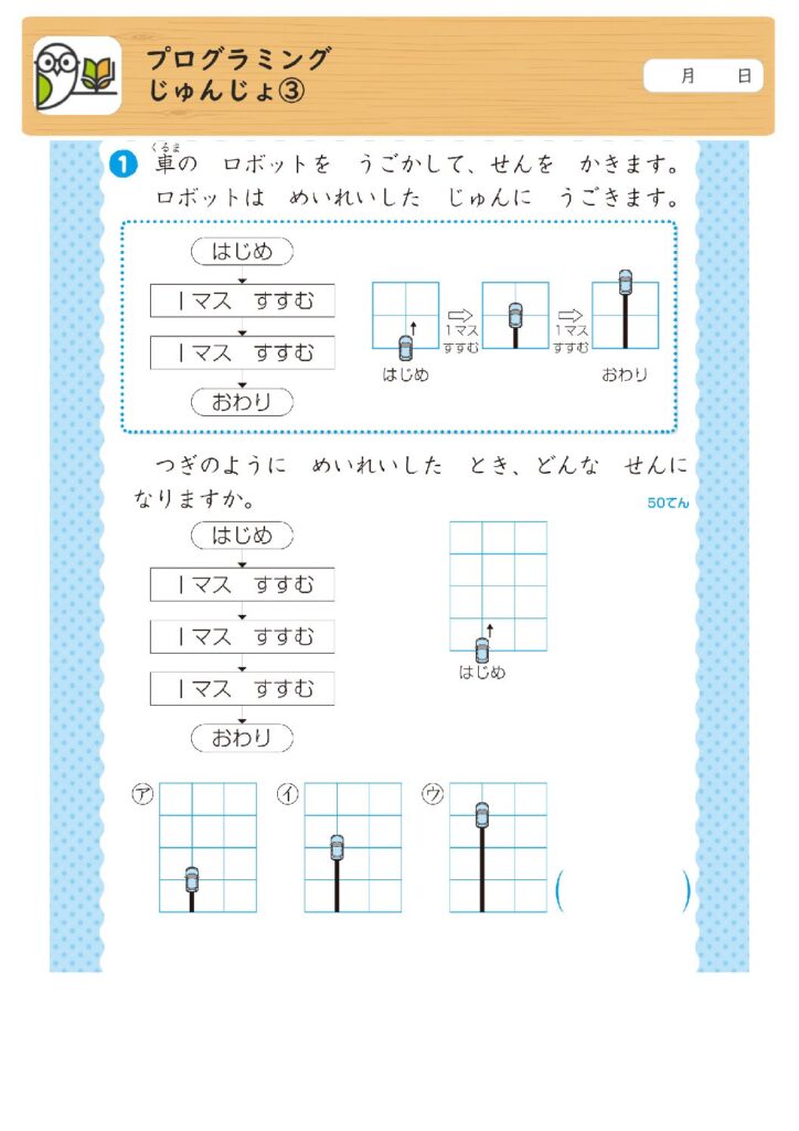 プログラミング
じゅんじょ③