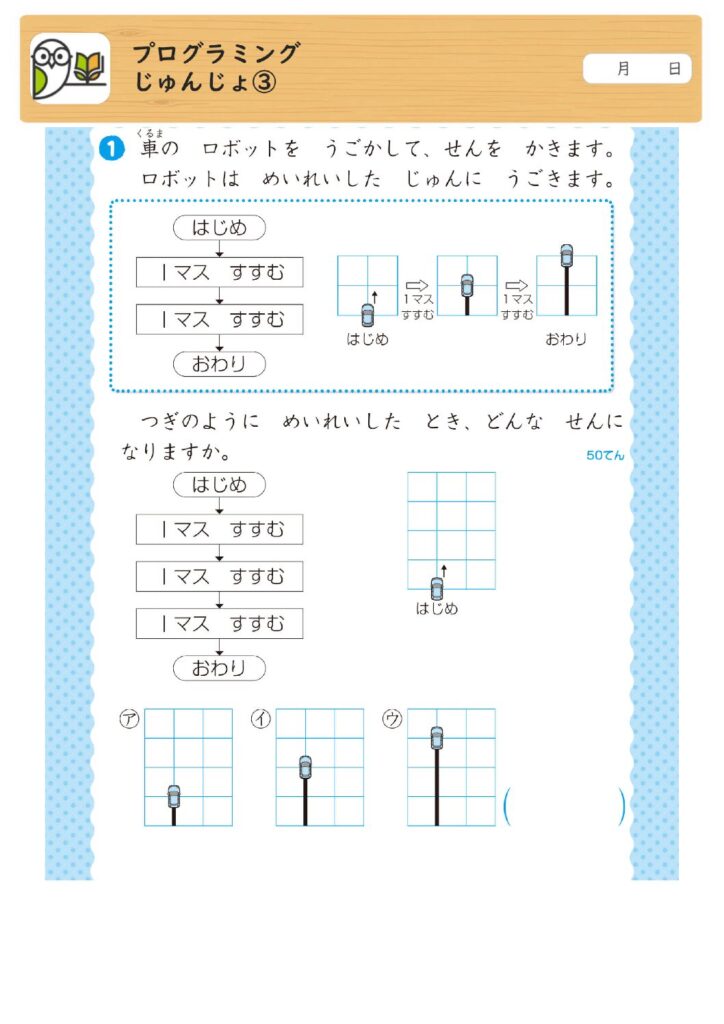 プログラミング
じゅんじょ③