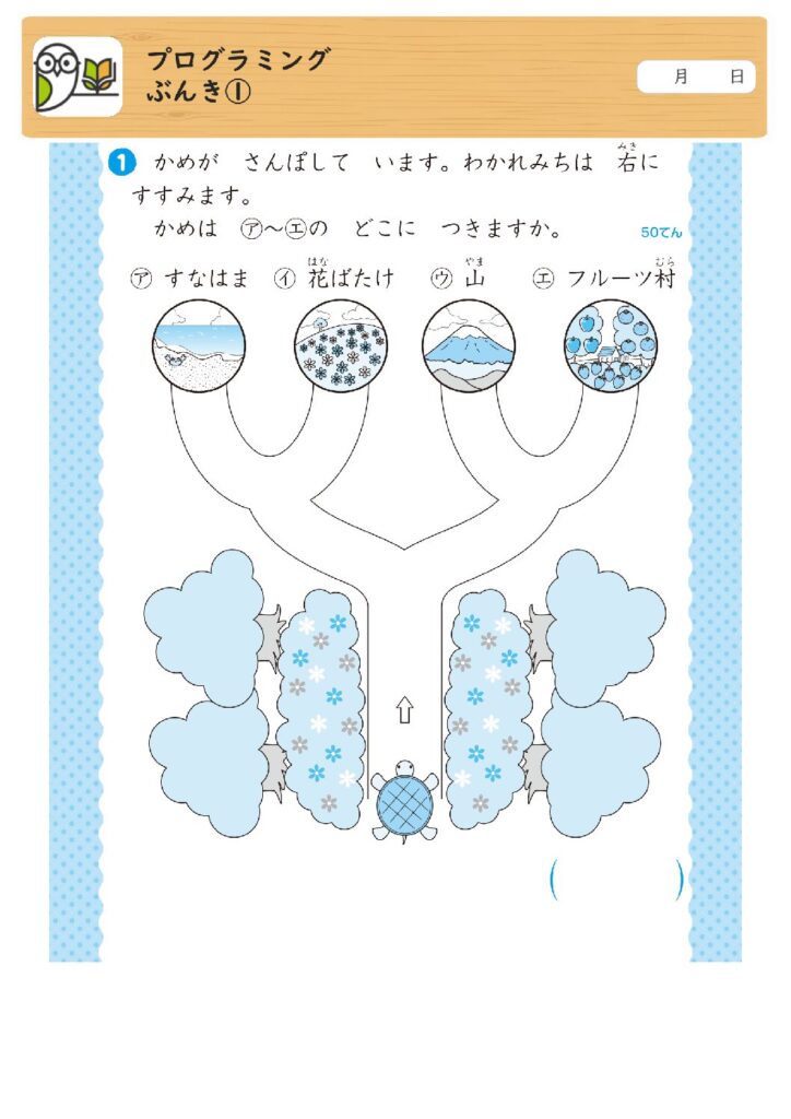 プログラミング
ぶんき①