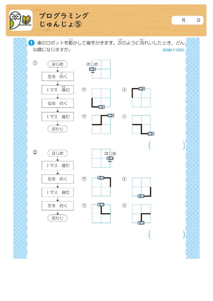 プログラミング
じゅんじょ⑤