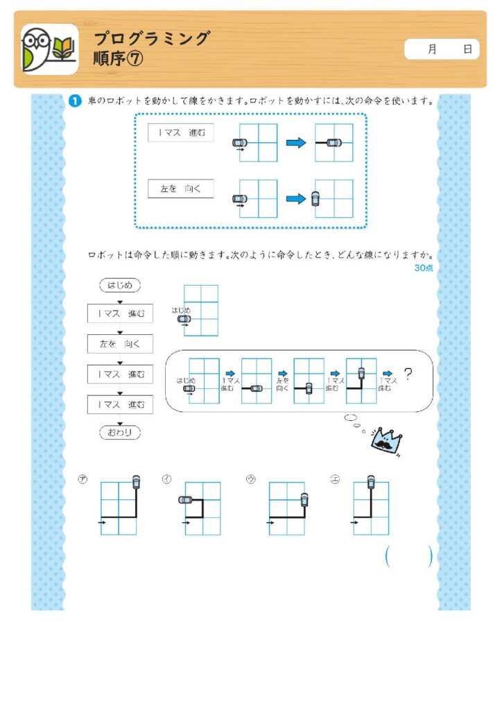 プログラミング
順序⑦