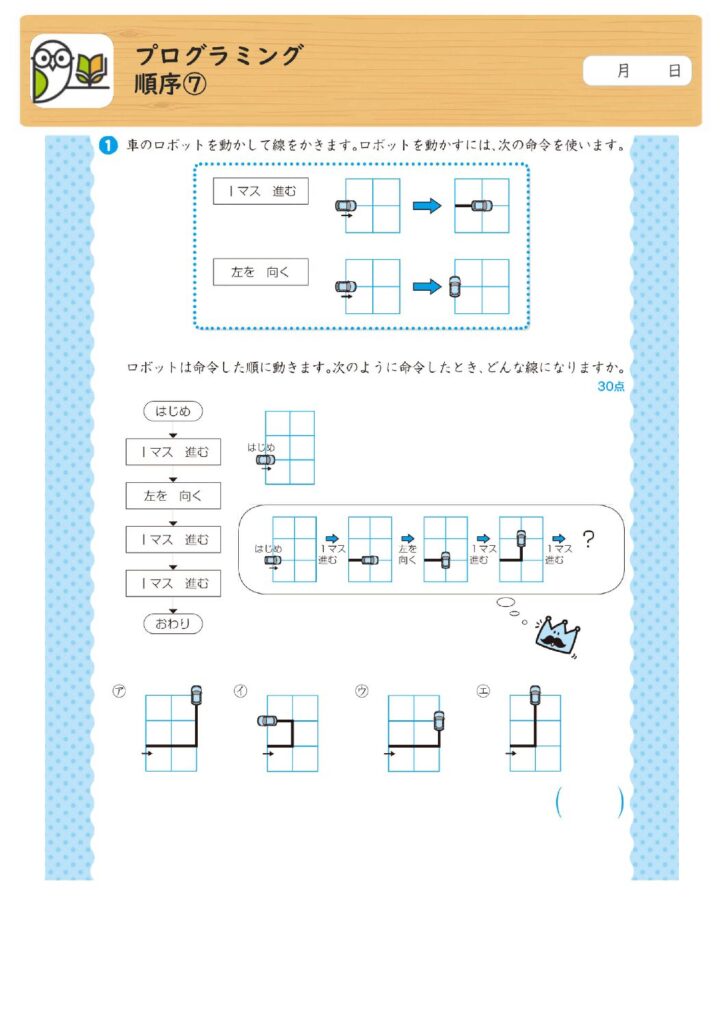 プログラミング
順序⑦
